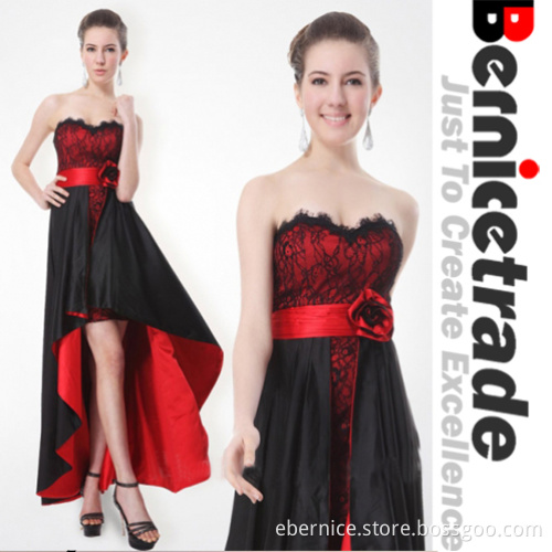 New Sexy Hi-Lo Black Evening Dress Wear Cocktail Dress